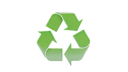 Obraz premium Green recycling symbol