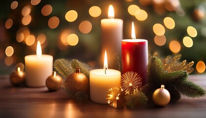 Christmas Candles And Lights