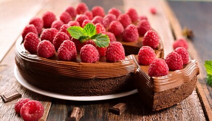 Chocolate Raspberry Torte