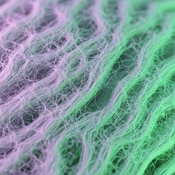 Macro Texture of Pastel Light Threads on Cortex