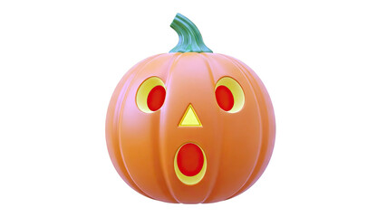 Surprised Halloween Pumpkin Emoticon
