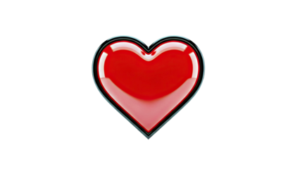 Shiny Red Heart Icon