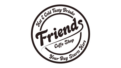 Obraz premium coffee shop logo