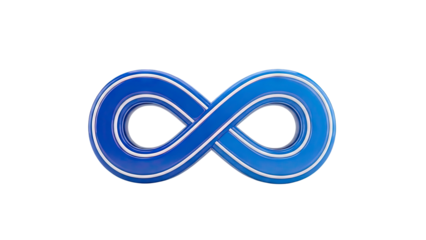 Blue Infinity Symbol