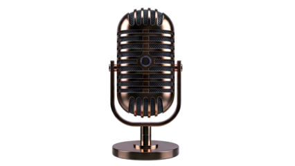 Vintage Gold Microphone