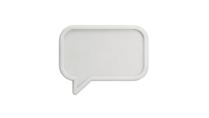 Fototapeta premium Blank White Speech Bubble Icon