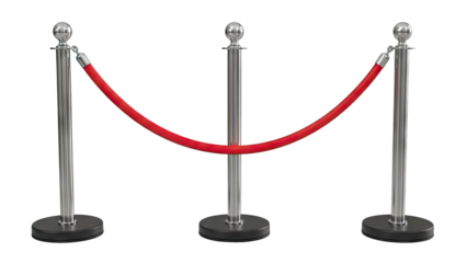 Stanchion with Red Rope