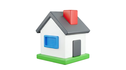 Stylized 3D House Icon