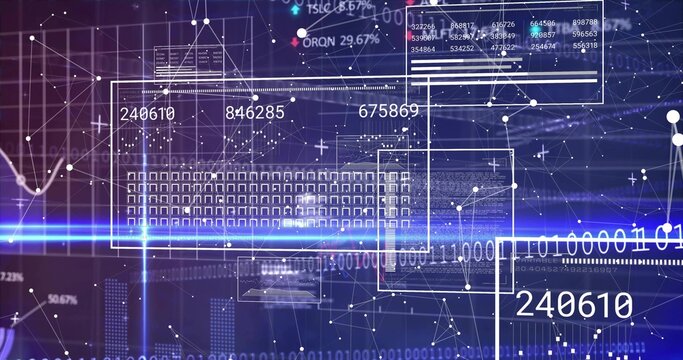 Displaying central data overlay on analytics dashboard, showing numeric readouts and grid - Powered by Adobe