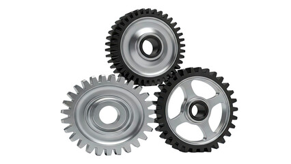 Three Interlocking Gears