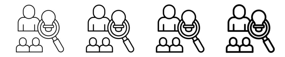 Customer Insights  Icon Set Different Style Collection