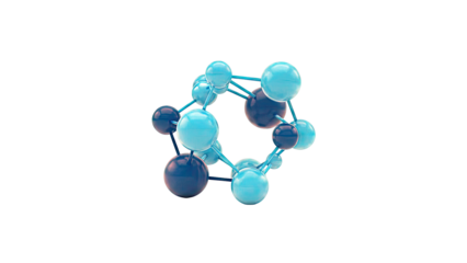 Blue Molecular Structure