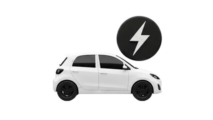 Electric Car Charging Icon