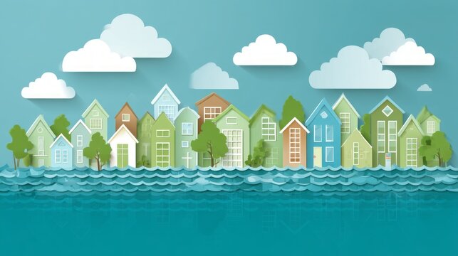 Urban Flood Prevention Planning Concept for Resilient Communities and Eco-Friendly Design