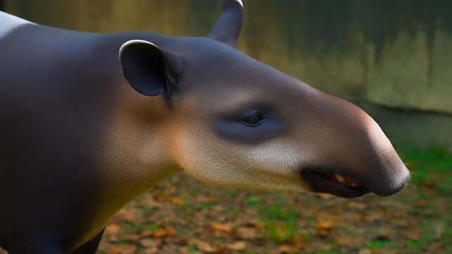 Tapir portrayed in a stunning natural scene with rich detail and authentic charm