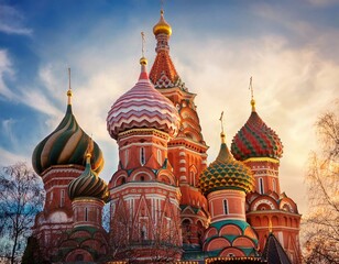 Fototapeta premium moscow cathedral domes