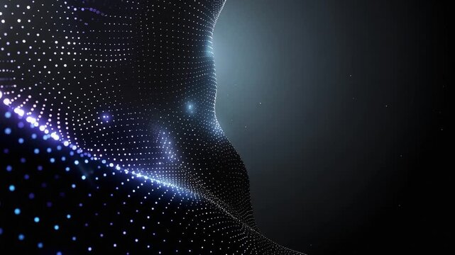 高級感のある未来的ドット背景ループ動画