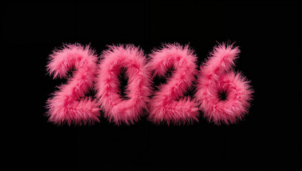 Fototapeta premium Pink fluffy 