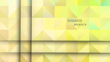 Yellow background with polygonal shapes