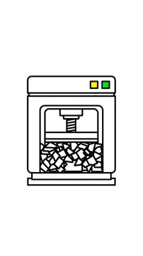 Paper Shredder Machine Shredding Documents in Office