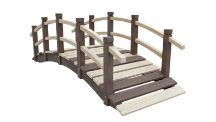 Wooden Garden Arch Bridge
