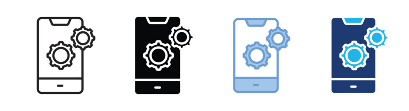 Optimization icon set multiple style collection