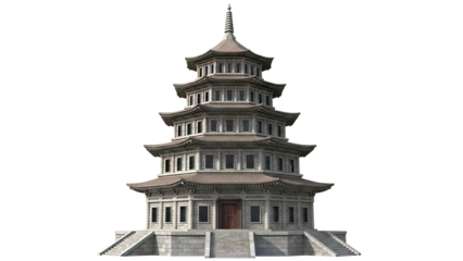 Multi-tiered East Asian Pagoda