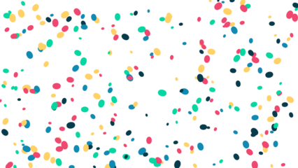 Funky Scattered Confetti Festive Backdrop Background