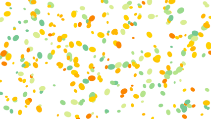 Festive Scattered Confetti: Teal Orange Yellow Randomly Falling