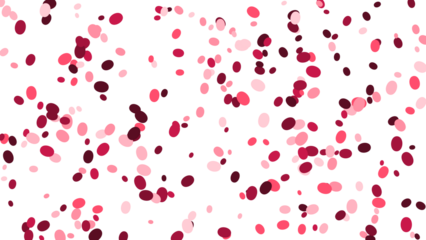 Falling Red and Pink Confetti Abstract Background Illustration