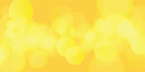 Golden Yellow Bokeh Light Background With Soft Glow And Circular Orbs © Parohah
