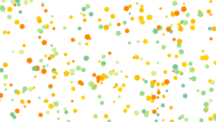 Abstract Background of Colorful Shapes on White Backdrop