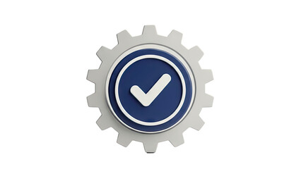 Gear with Checkmark Icon