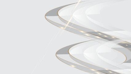 Luxury white gold background