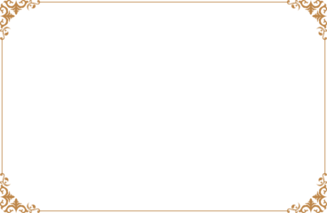 Elements of ornate vintage frames. Border gold on white classic calligraphy swirls, floral motifs. Design print for greeting cards, wedding invitations, restaurant menu, royal certificates. Set 1608