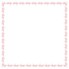 Obraz premium Pink flower frame design element