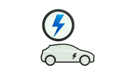 Electric Car Charging Icon