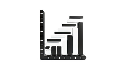 Abstract 3D Bar Chart