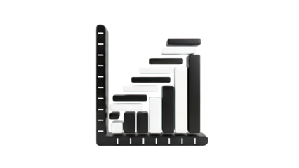 Abstract 3D Bar Chart