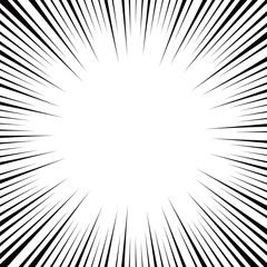 注目度アップ！集中線のイラスト素材