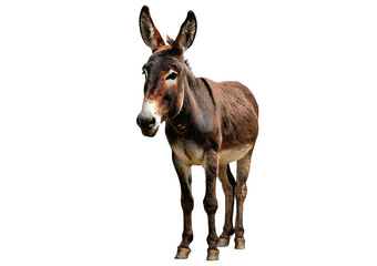 Fototapeta premium somali donkey isolated on a transparent or white background