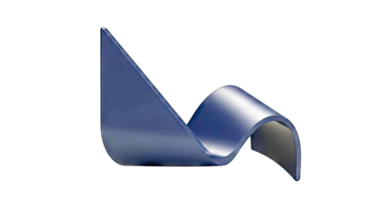 Abstract Dark Blue Wavy Form