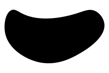 Black abstract png badge sticker, transparent background