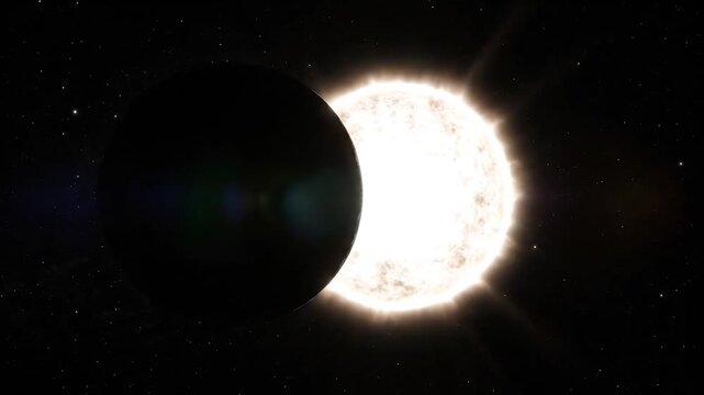 Solar Eclipse Simulation - A Cosmic Dance of Light and Shadow.