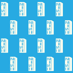 Minimalist Bookshelf Vector Seamless Pattern