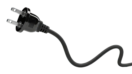 Black Electrical Plug and Cord