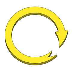 Arrow Icon Dirrection Symbol Element on White Background. Vector Illustration.