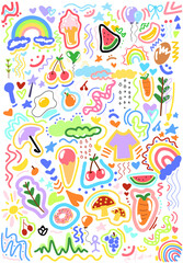 Obraz premium Mood doodle