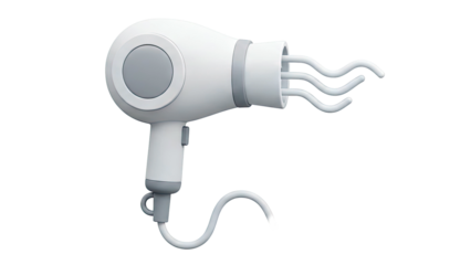 Stylized Hair Dryer with Air Flow