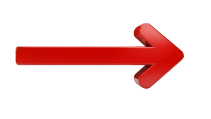 A bright red arrow pointing to the right on a black background indicating direction or progress